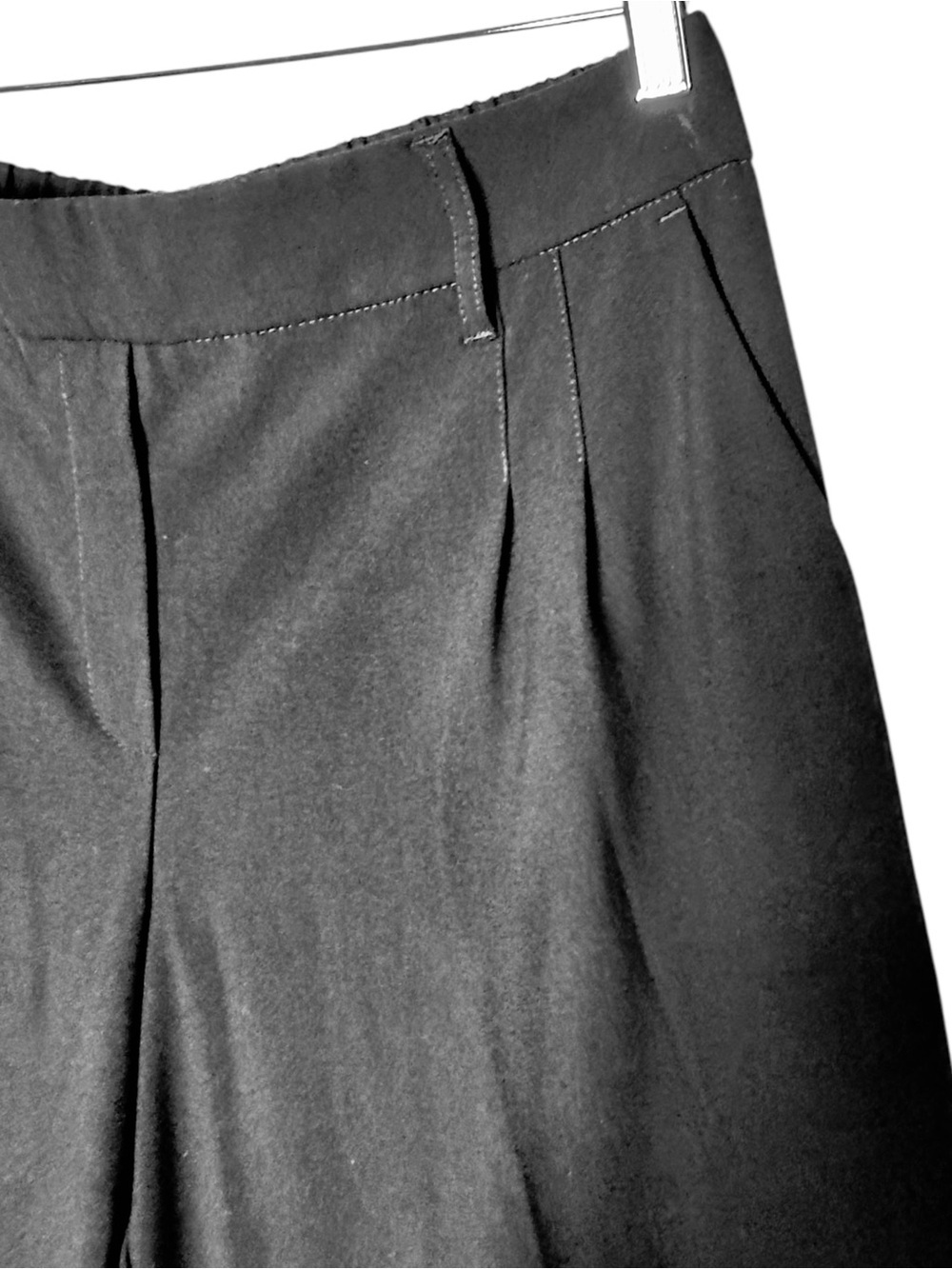 C by One Black Wide Leg Pull-On Career Pants Size M Elastic Back Waist - Picture 4 of 16